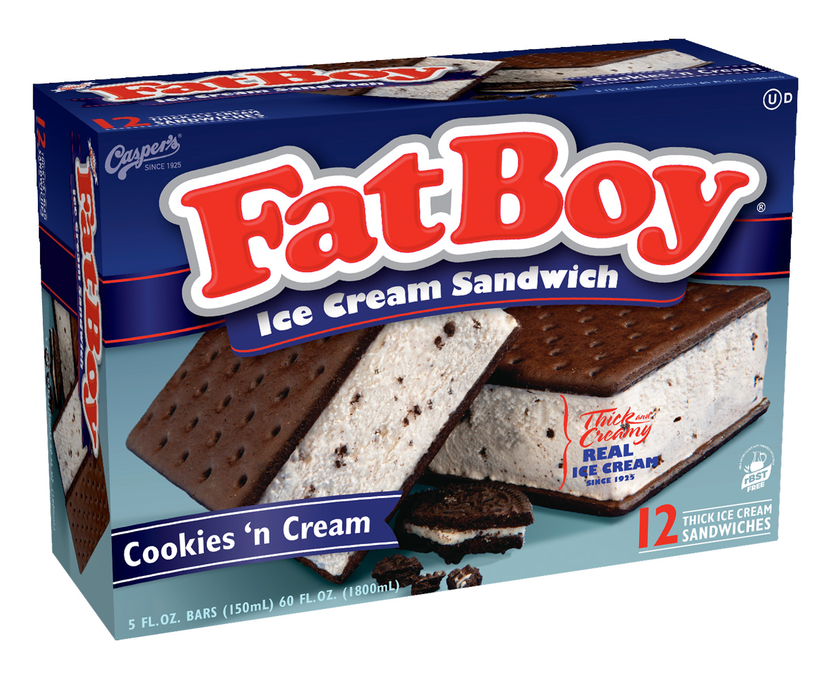 FatBoy Ice Cream FatBoy® Cookies n’ Cream Sandwich